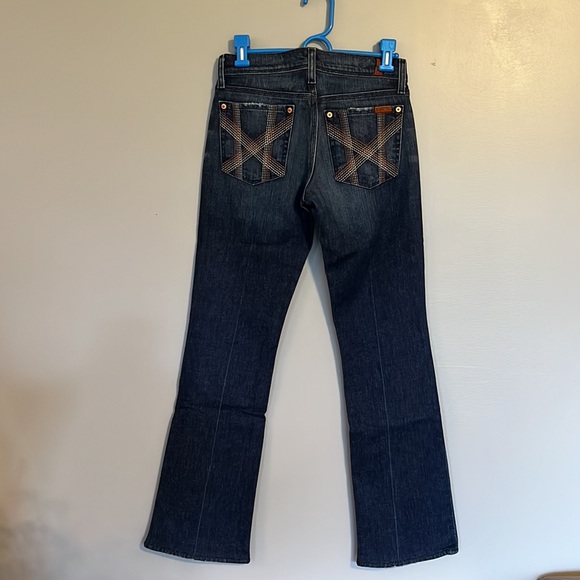 7 For All Mankind Boot Cut Jeans, MIA, Size 27 - Picture 3 of 5